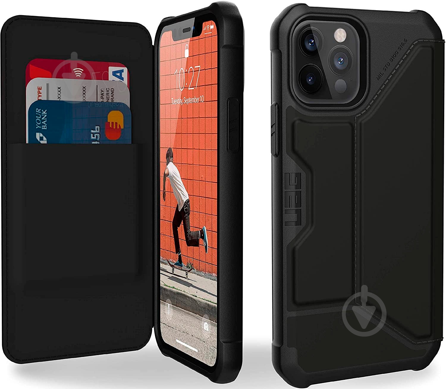 Чехол UAG Metropolis Black 112356113840 для Apple iPhone 12 Pro - фото 4 Чехол UAG Metropolis Black 112356113840 для Apple iPhone 12 Pro - фото 4