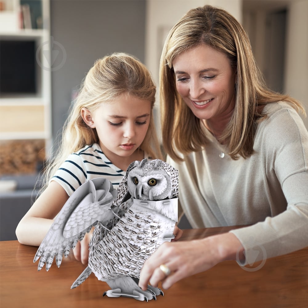 3D-пазл CubicFun Трехмерная головоломка-конструктор Исчезающие животные Снежная Сова DS1079h - фото 5 3D-пазл CubicFun Трехмерная головоломка-конструктор Исчезающие животные Снежная Сова DS1079h - фото 5