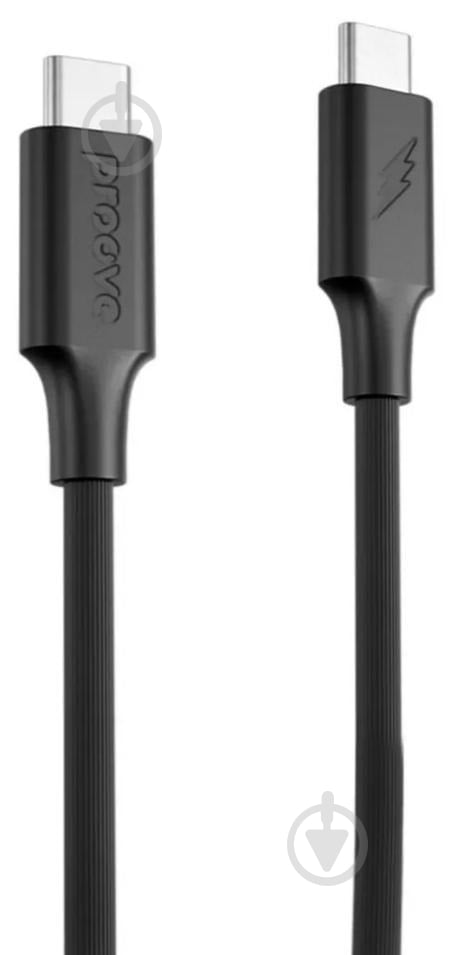 Кабель Proove Striped Silicone Type-C - Type-C 60W 1 м чорний (CCSS60002201) - фото 1 Кабель Proove Striped Silicone Type-C - Type-C 60W 1 м чорний (CCSS60002201) - фото 1