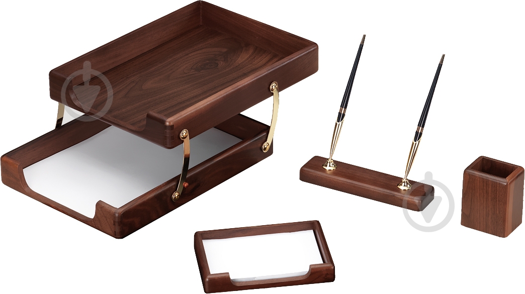 Набор настольный деревянный O36427 4 предмета - фото 1