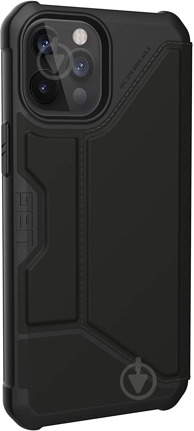 Чехол UAG Metropolis (PU) SATN Black 112366113840 для Apple iPhone 12 Pro Max - фото 2
