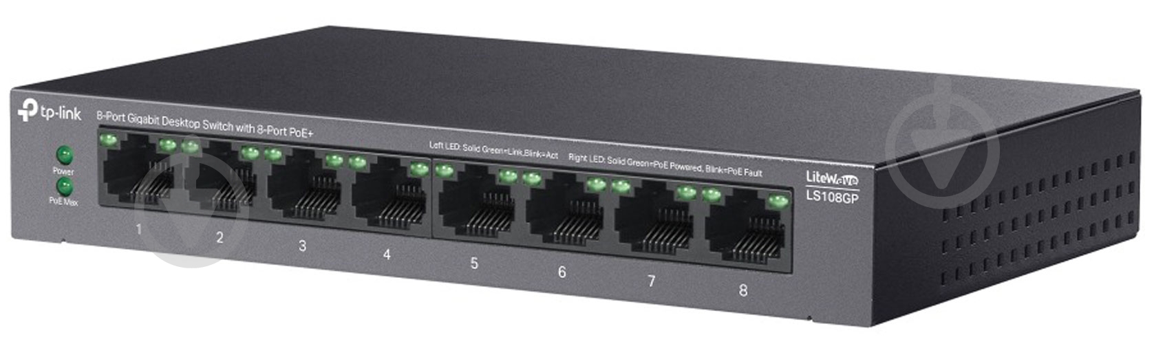 Коммутатор TP-Link LS108GP - фото 6