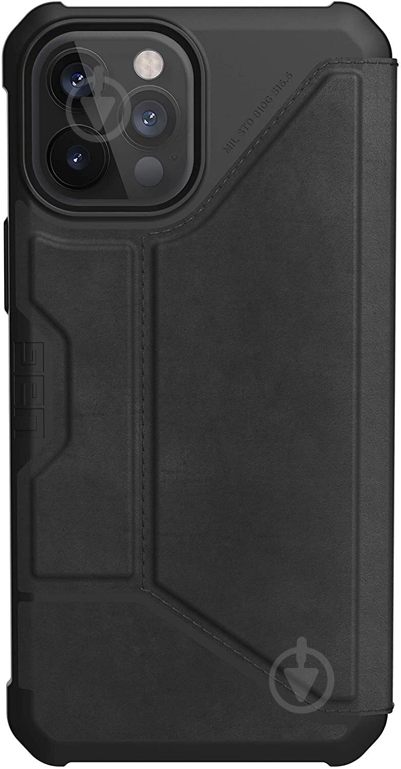 Чехол UAG Metropolis Leather Black 112366118340 для Apple iPhone 12 Pro Max - фото 1