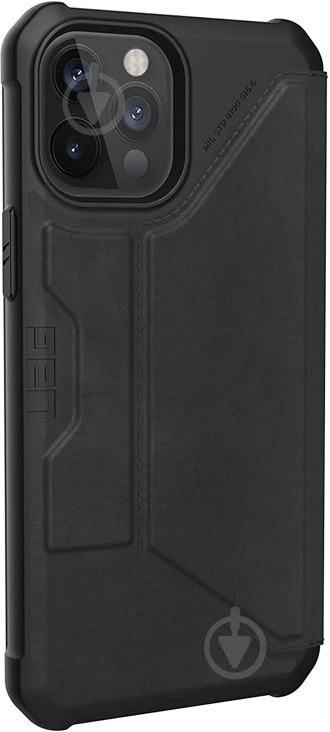 Чехол UAG Metropolis Leather Black 112366118340 для Apple iPhone 12 Pro Max - фото 2