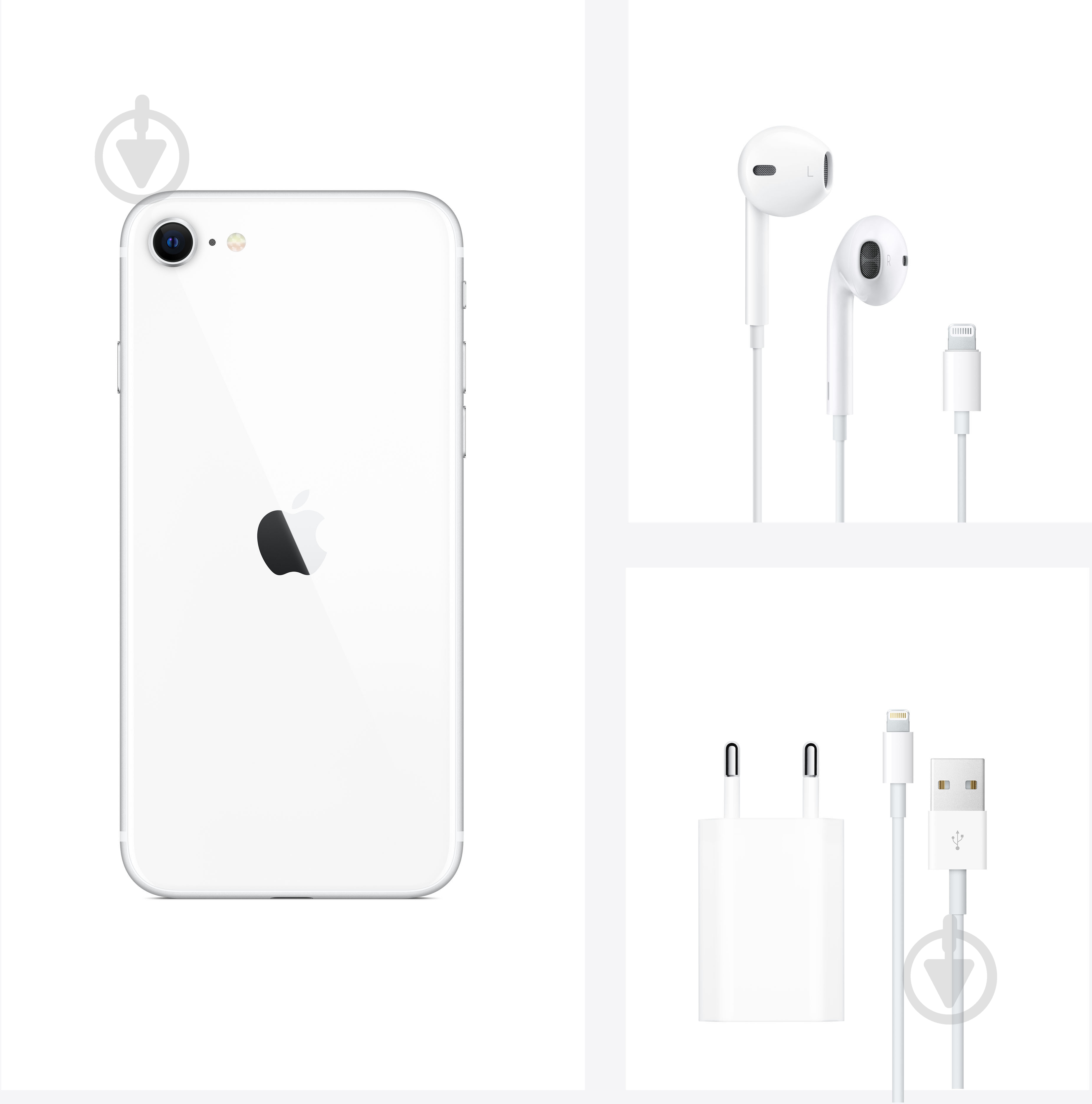 ᐉ Смартфон Apple iPhone SE (2020) 64GB White (MHGQ3FS/A) • Краща