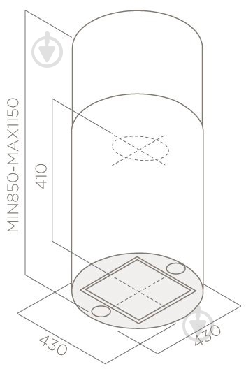 Вытяжка Elica TUBE PRO ISLAND IX/A/43 - фото 4