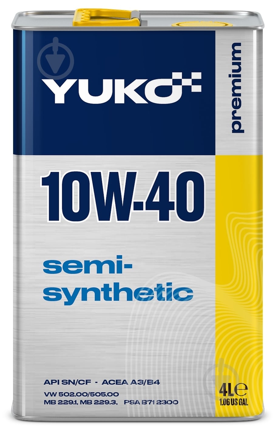 Моторное масло полусинтетическое YUKO (VUKO) Semisynthetic 10W-40 4 л - фото 1