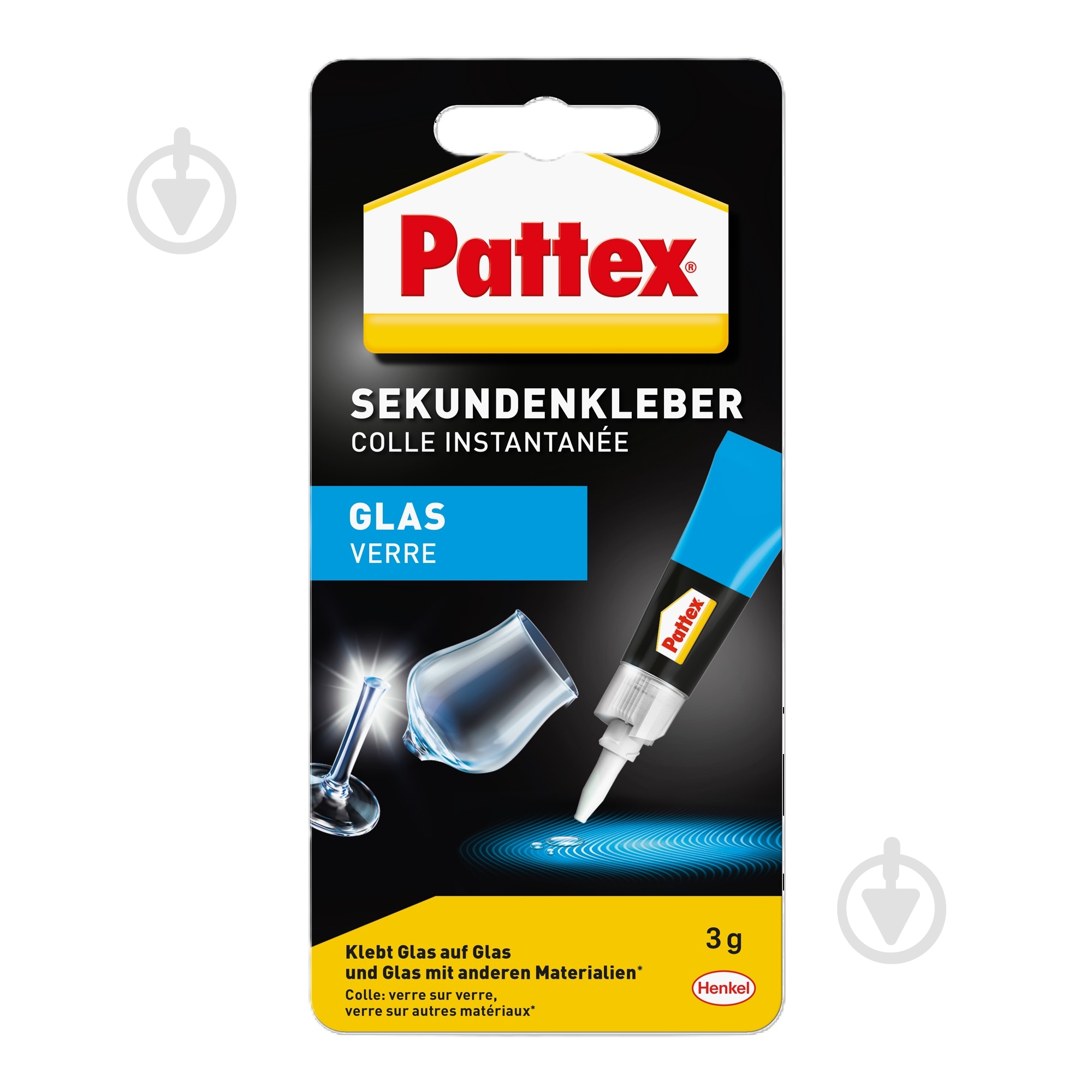 Суперклей Henkel Pattex для стекла 3 г - фото 1