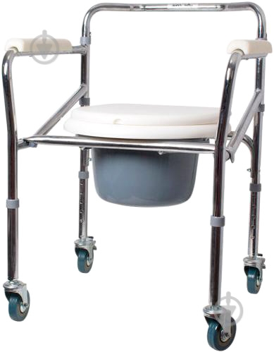 Стул-туалет Ridni Care RD-CARE-T04 (KJT705) с санитарным оснащением, регулируемое по высоте - фото 1