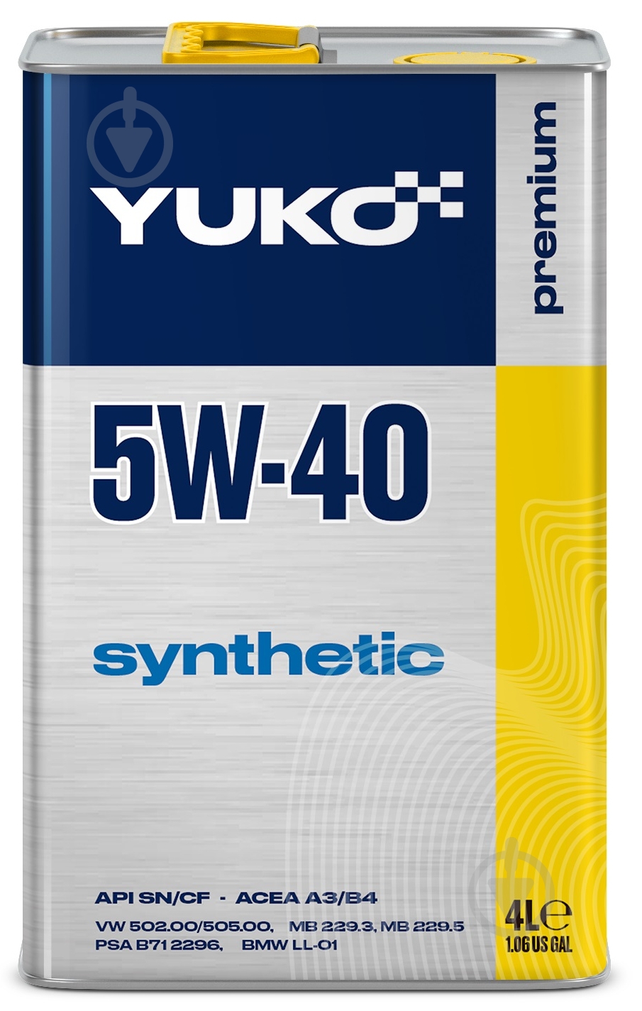 Моторное масло синтетическое YUKO (VUKO) Synthetic 5W-40 4 л - фото 6