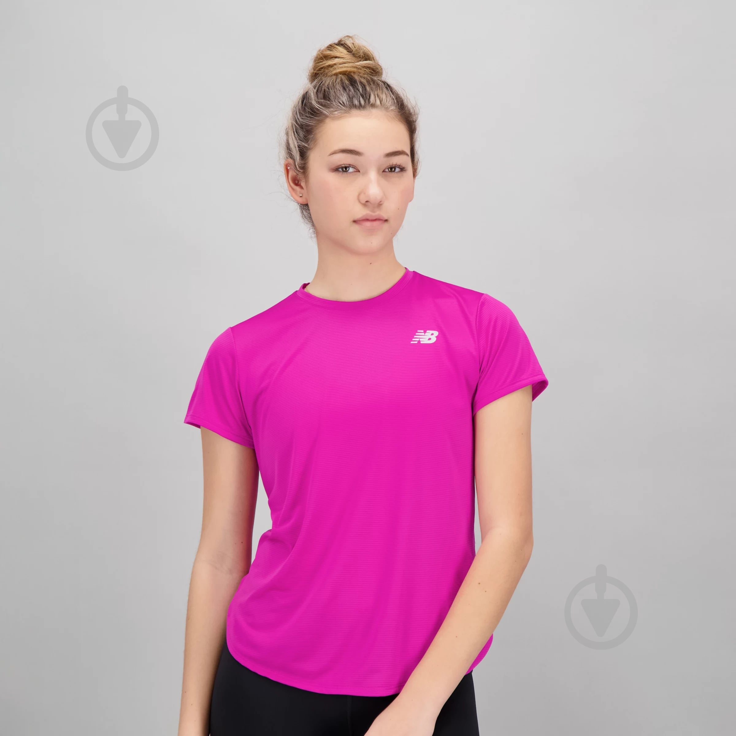 Футболка New Balance WT11220MPO р.S малиновый - фото 1