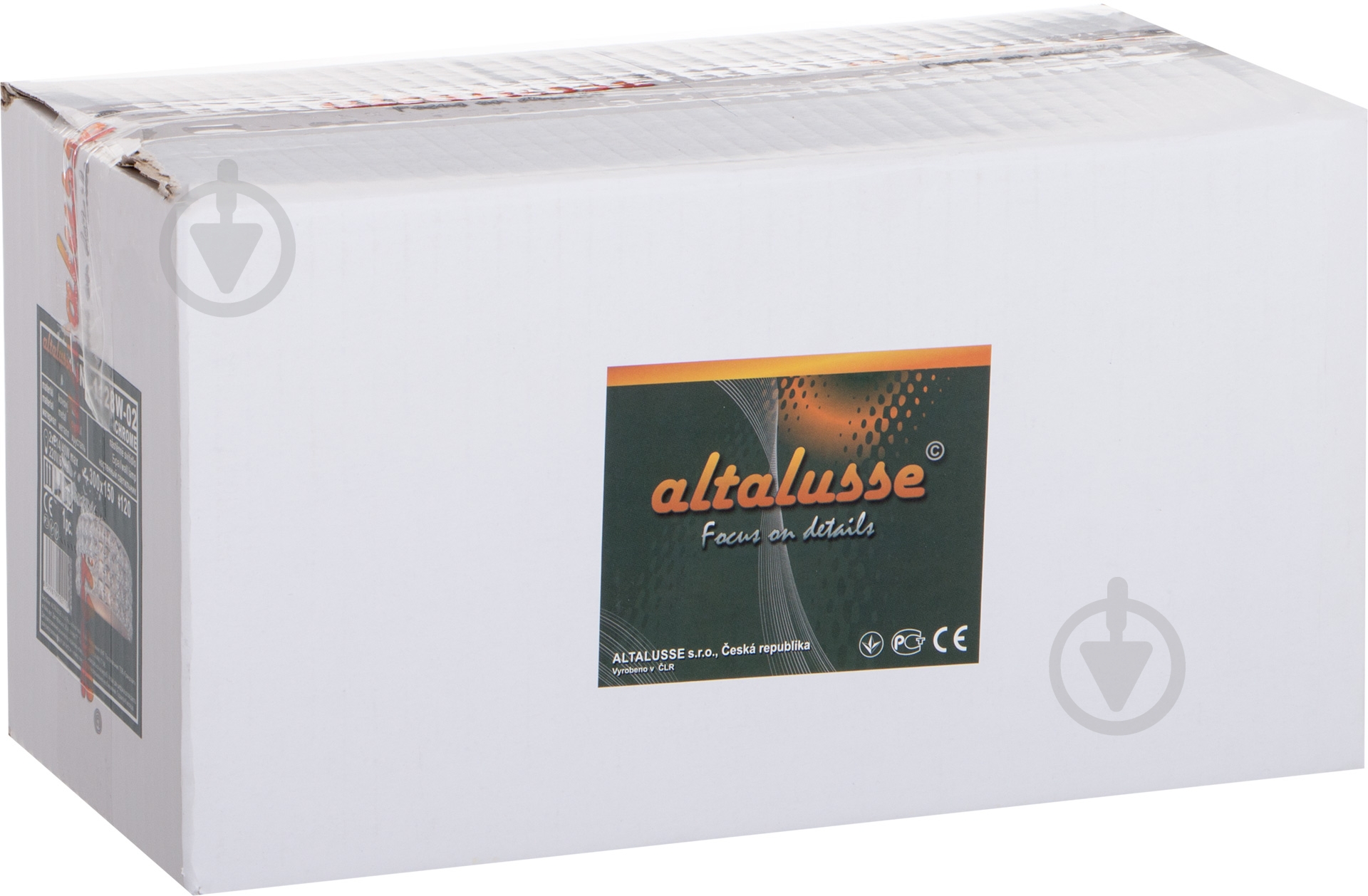 Бра Altalusse 2x40 Вт E14 белый хром INL-1128W-02 chrome - фото 3