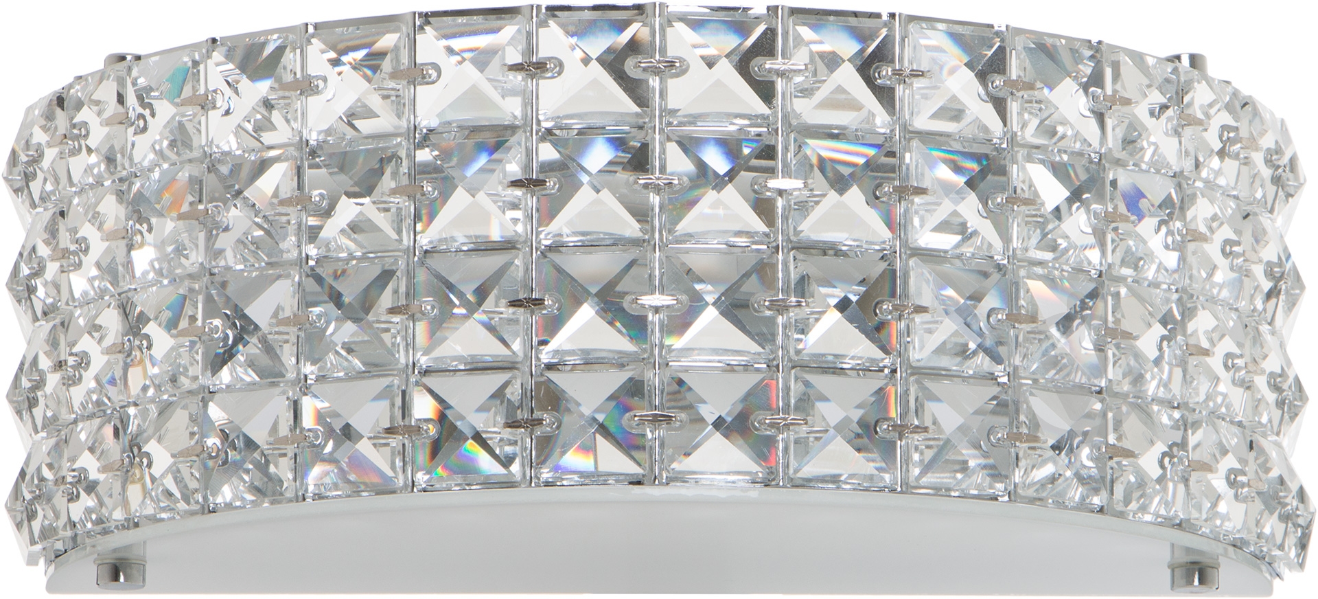 Бра Altalusse 2x40 Вт E14 белый хром INL-1128W-02 chrome - фото 1