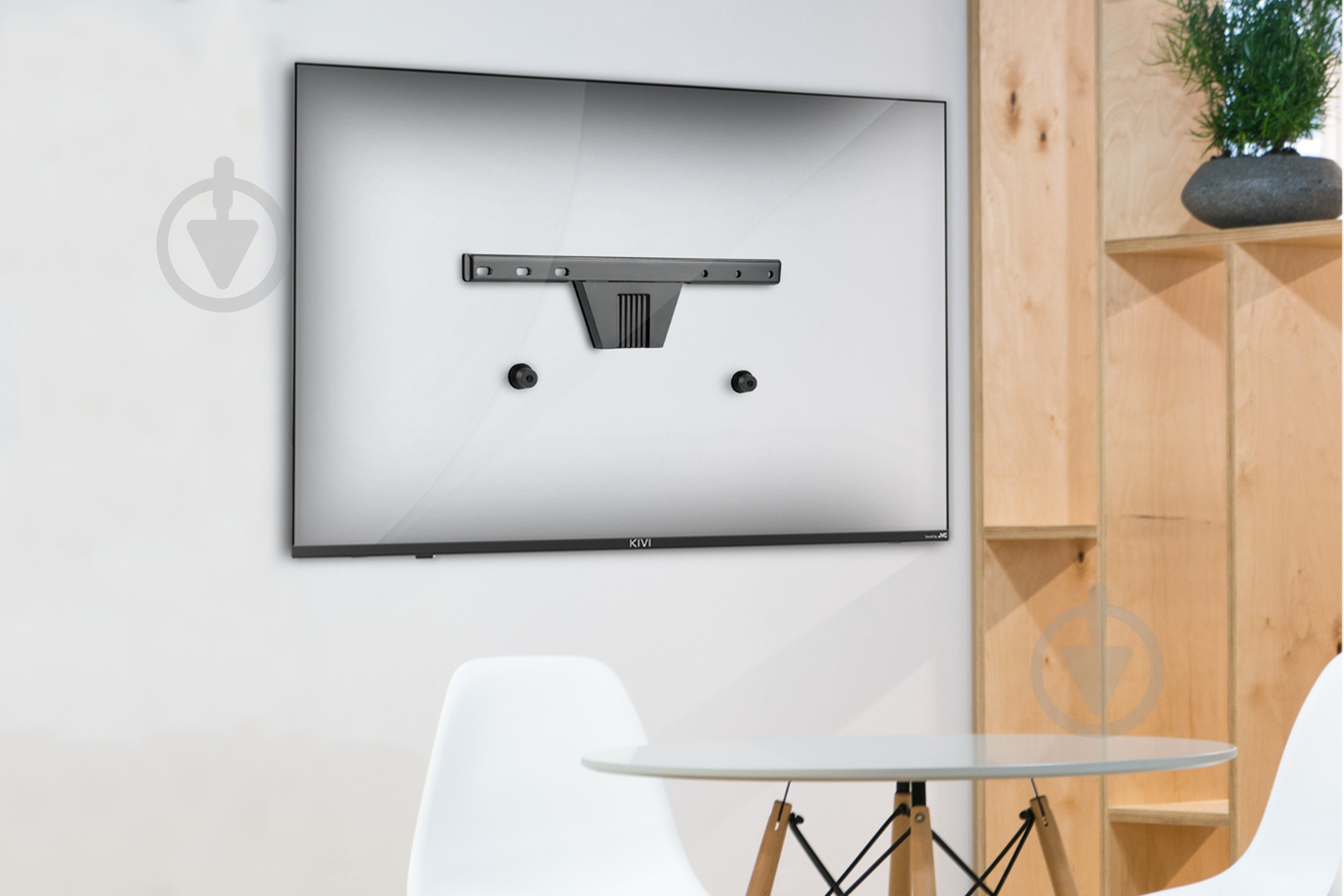 Крепление для телевизора Kivi Slim-46, 50кг, фиксированные 23"-70" черный - фото 6