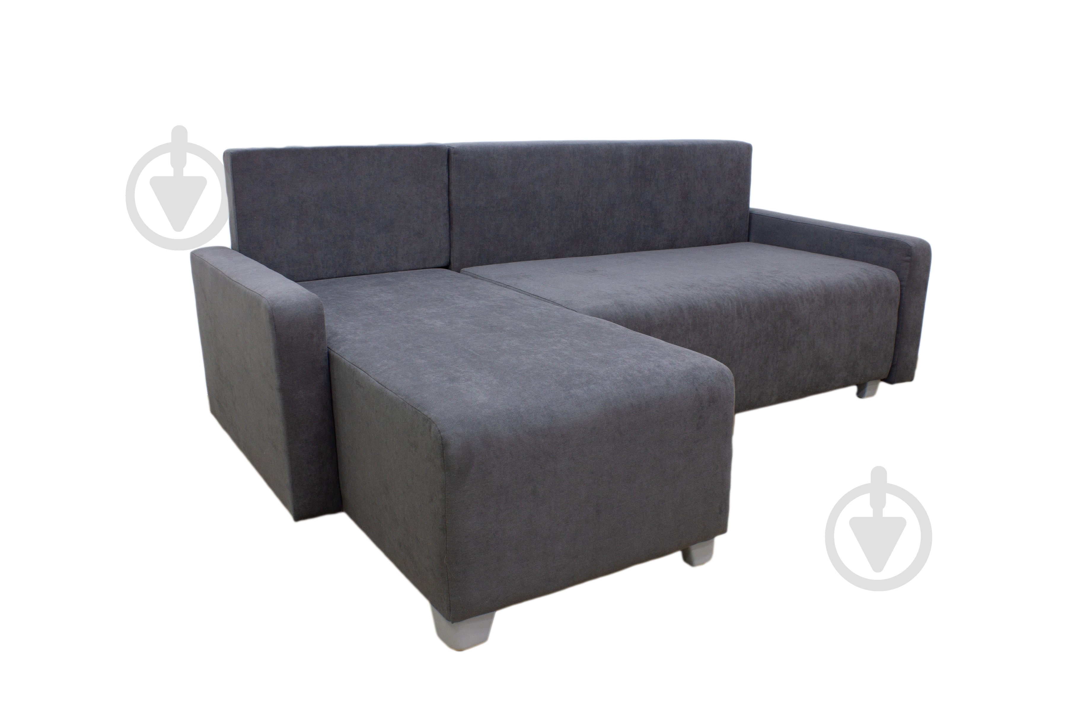 Диван угловой Элегант Еписофт 19 темно-серый 2170x1430x770 мм - фото 4