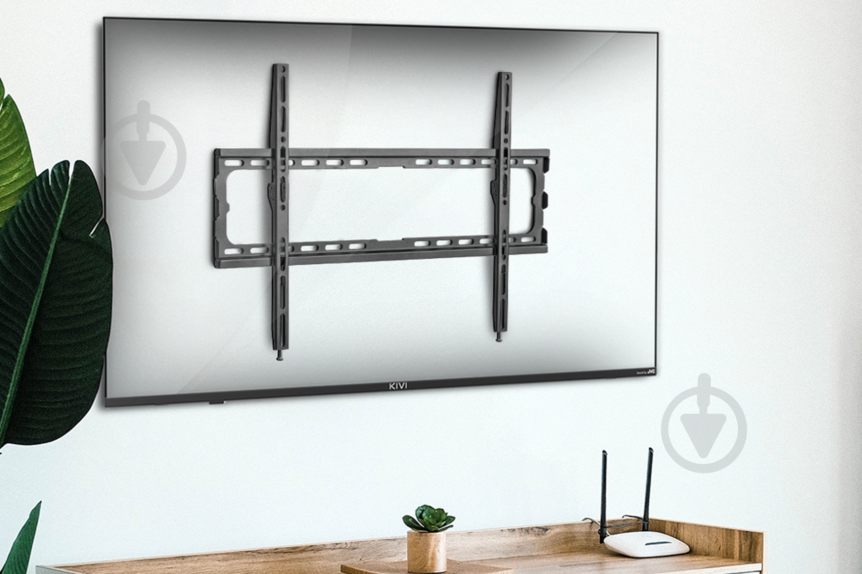 Крепление для телевизора Kivi Basic-44F, 45кг фиксированные 32"-70" черный - фото 6