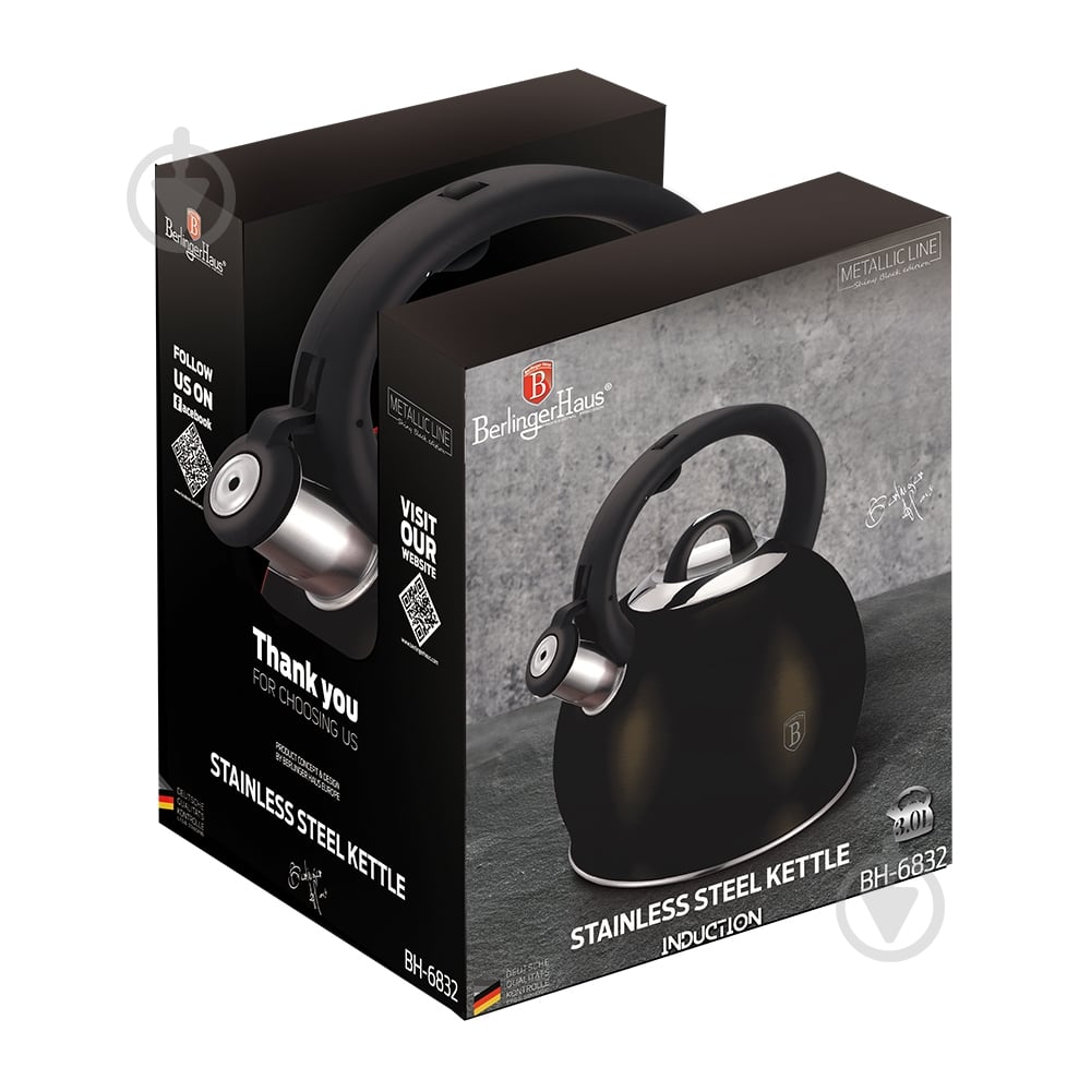 Чайник Berlinger 3 л BH 6832N - фото 1