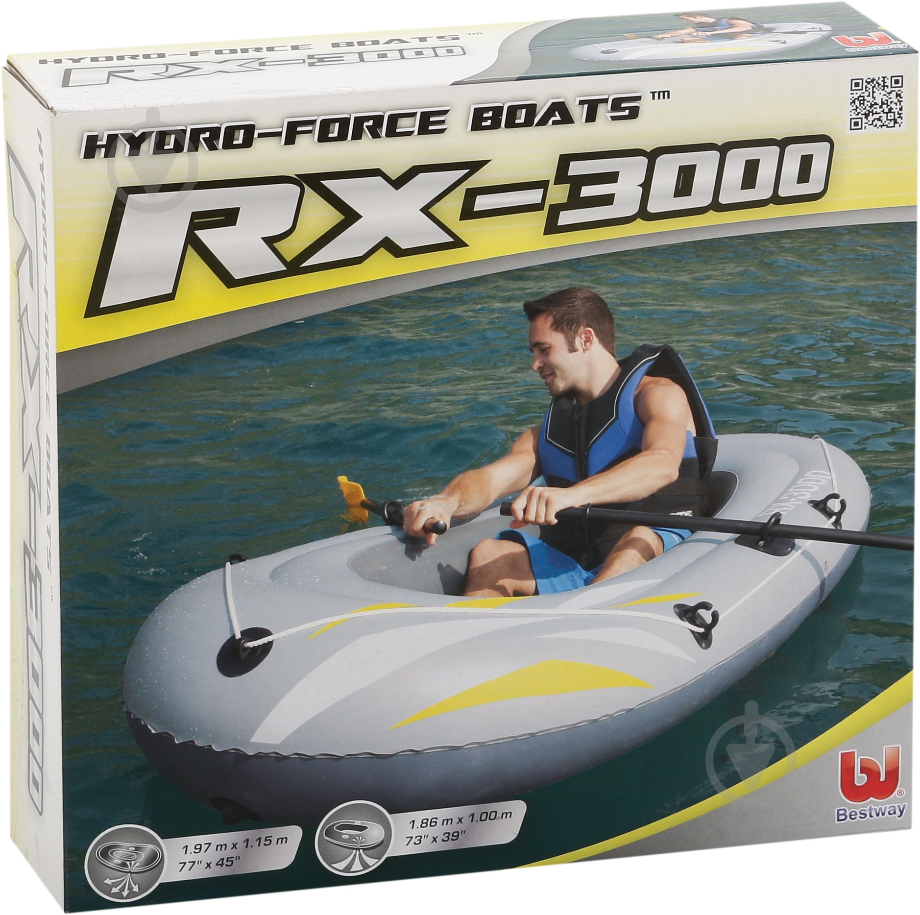 Лодка Bestway RX-3000 61103 серый - фото 6 Лодка Bestway RX-3000 61103 серый - фото 6