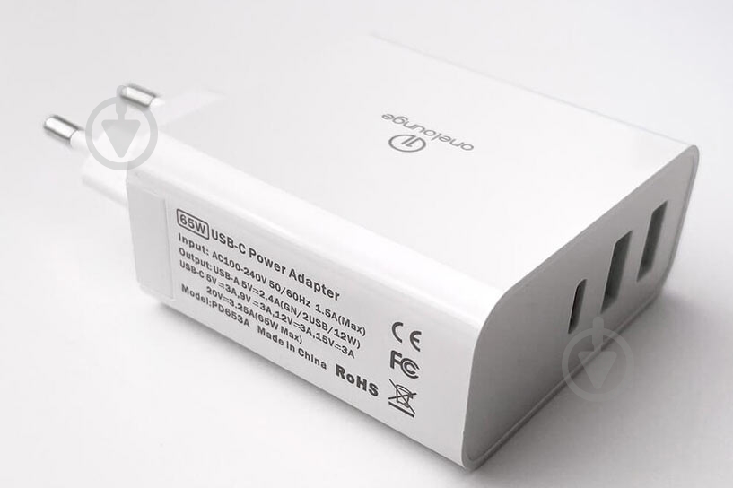 Зарядний пристрій OneLounge 1Power PD 65W для MacBook - фото 3