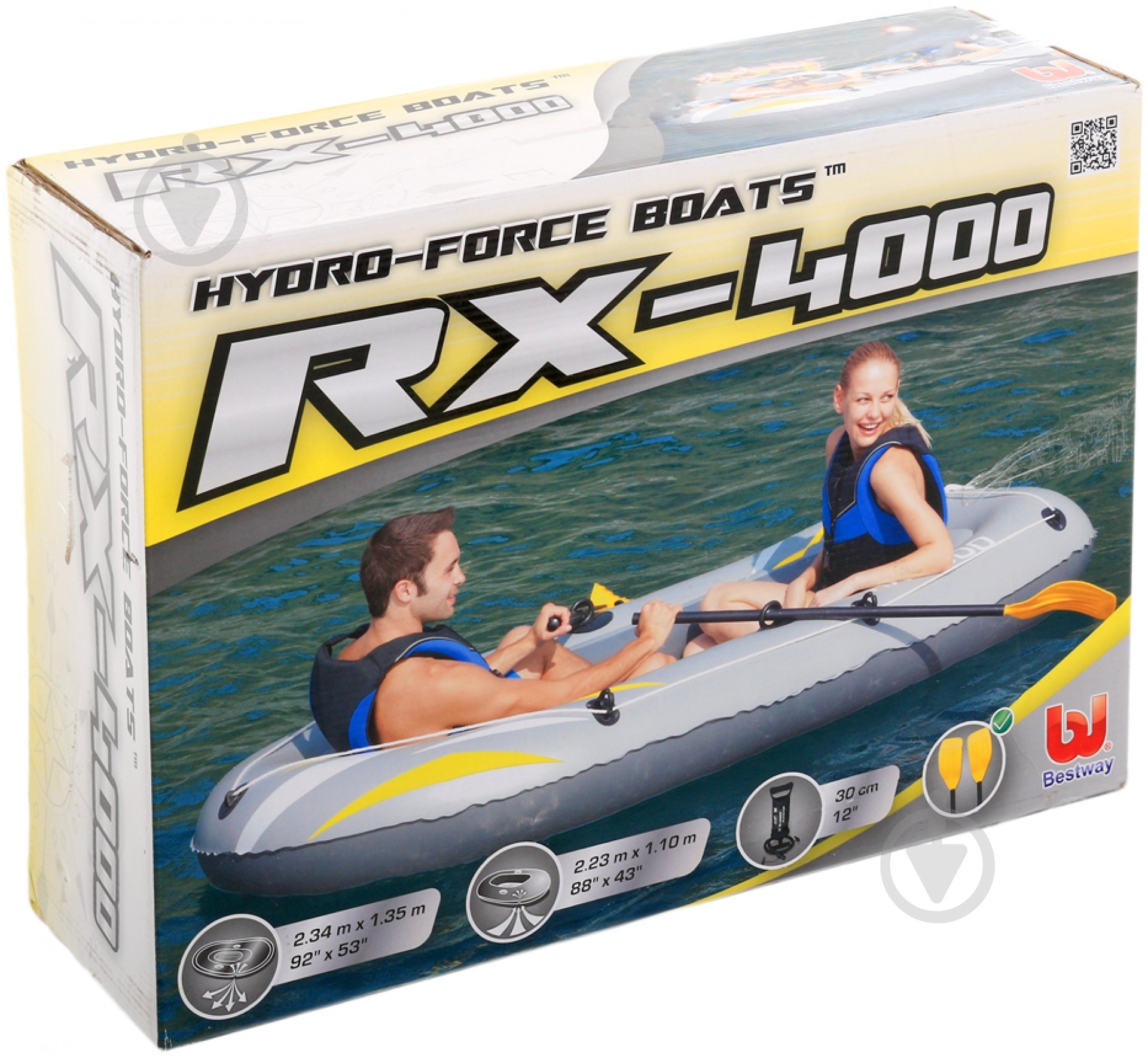 Лодка Bestway RX-4000 серый - фото 3