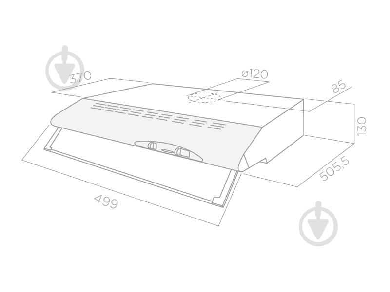 Вытяжка Elica CONCORDE IX F/50 - фото 5