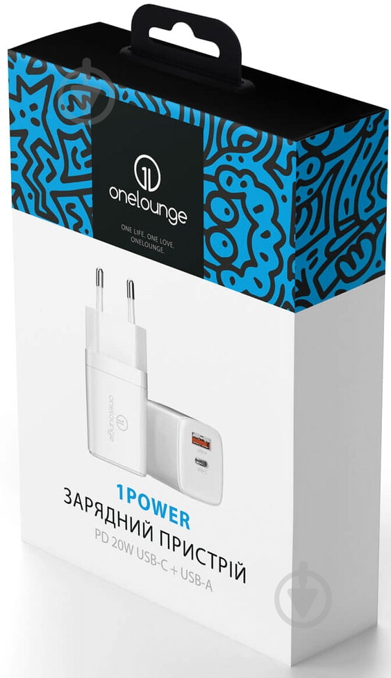 Зарядное устройство OneLounge 1Power PD 20W USB-C + USB-A для iPhone - фото 9 Зарядное устройство OneLounge 1Power PD 20W USB-C + USB-A для iPhone - фото 9
