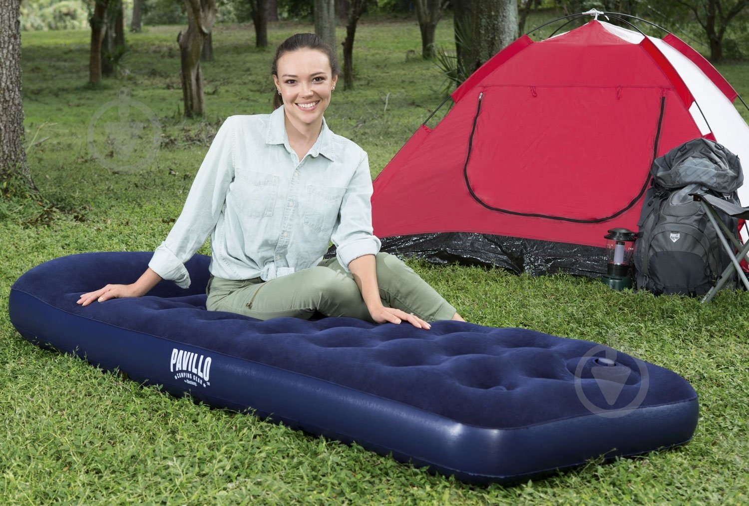 Матрас Bestway 185х76 см 67223 синий - фото 5