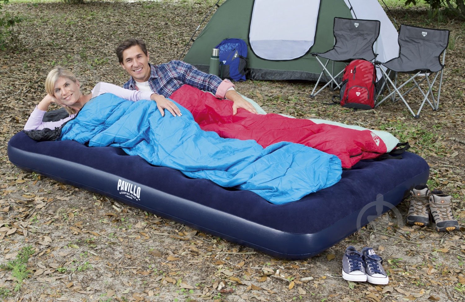 Матрас Bestway 203х152 см 67226 синий - фото 6