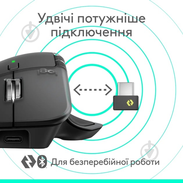Мишка бездротова Logitech MX Master 4 for Business black (910-007617) - фото 5