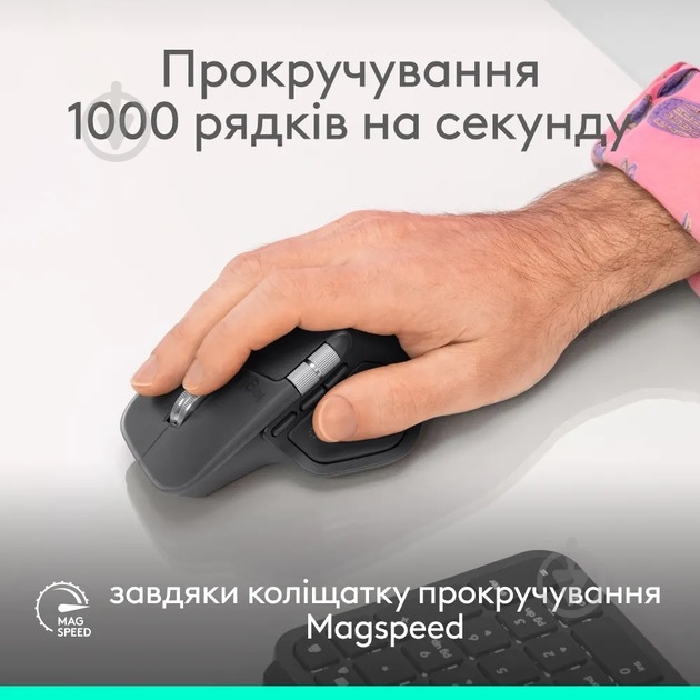 Мишка бездротова Logitech MX Master 4 for Business black (910-007617) - фото 4