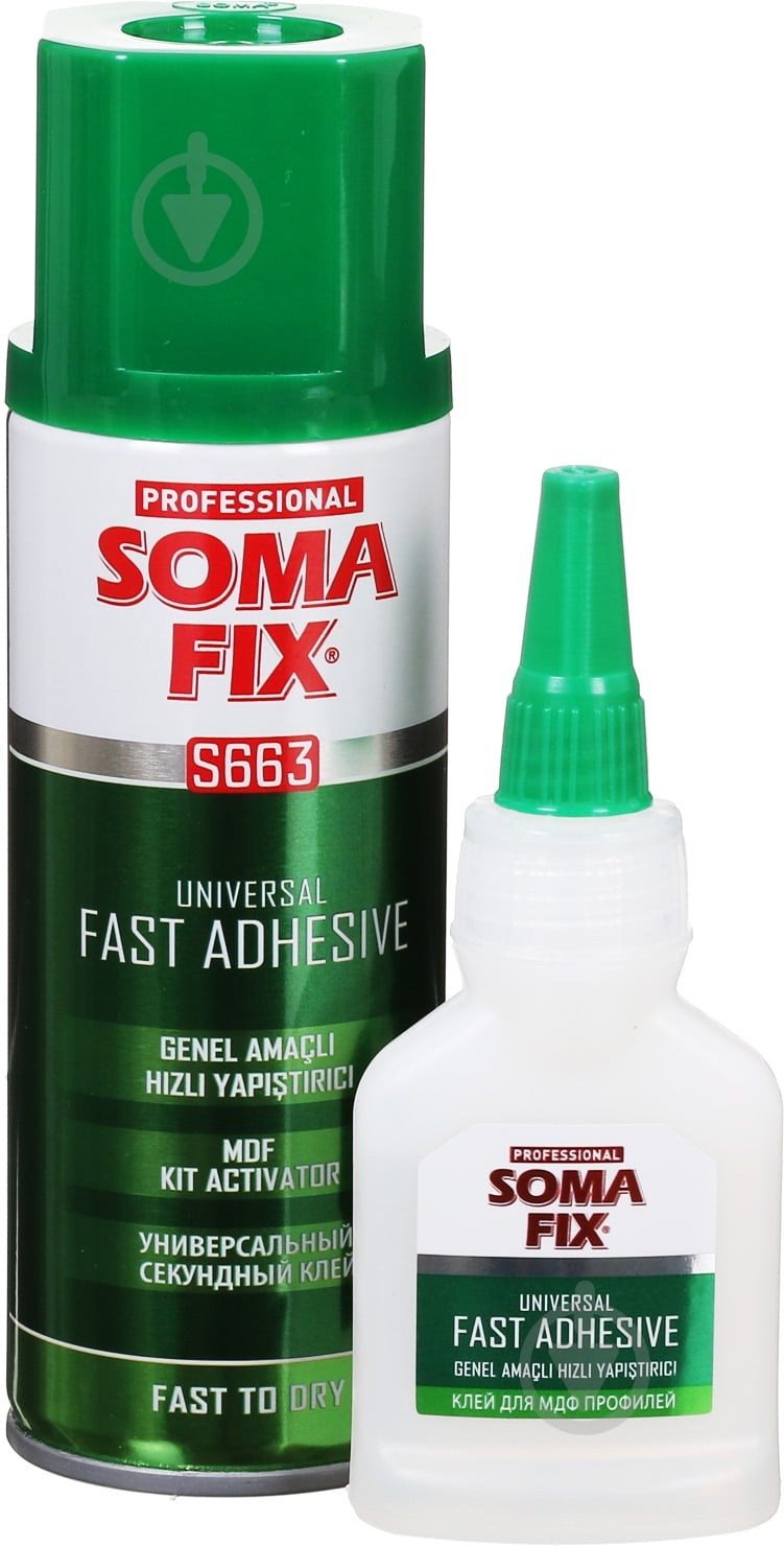 Клей Soma Fix активатор быстрого склеивания S663 - фото 1 Клей Soma Fix активатор быстрого склеивания S663 - фото 1