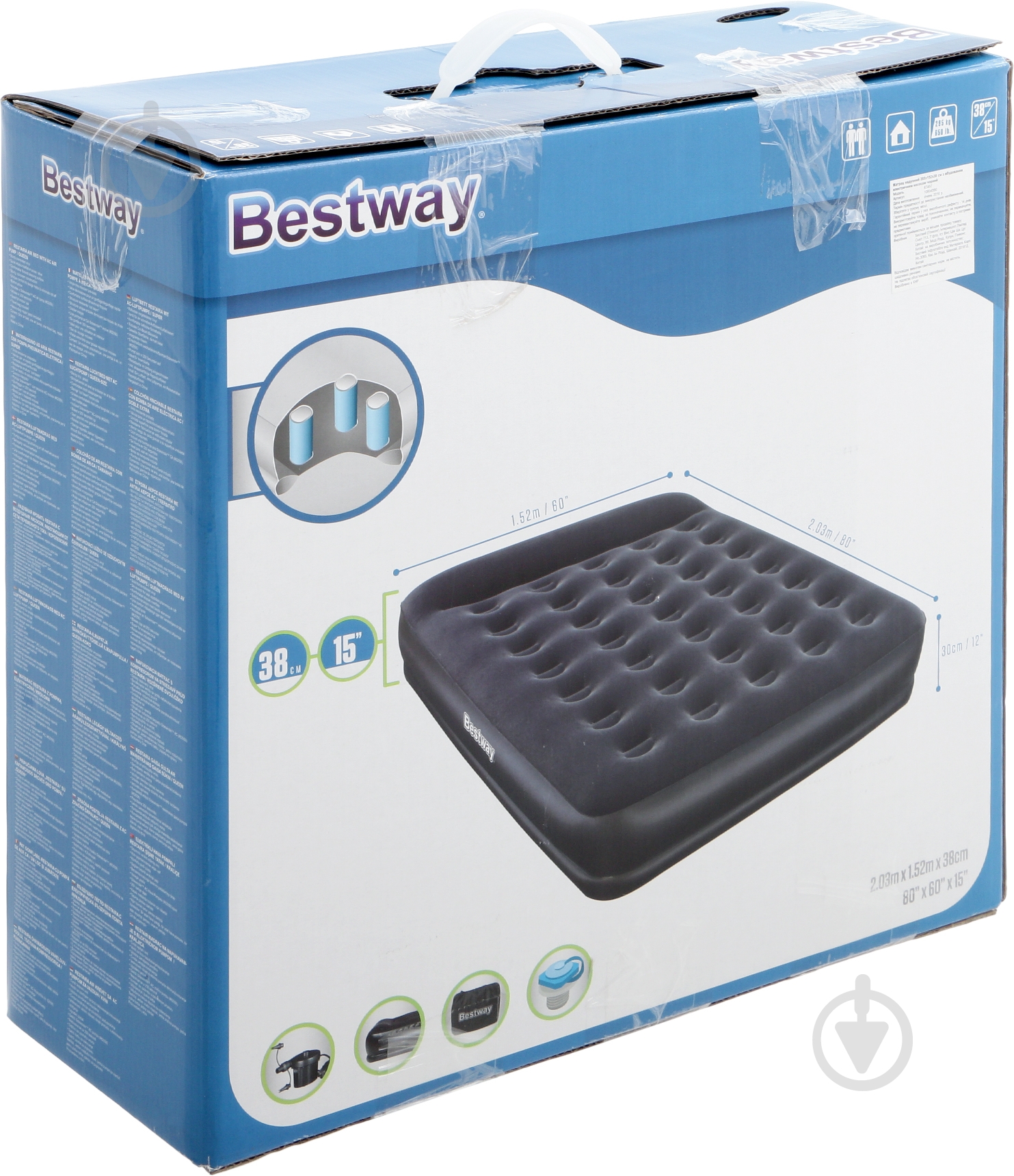 Матрас Bestway 203х152 см 67457 черный - фото 4