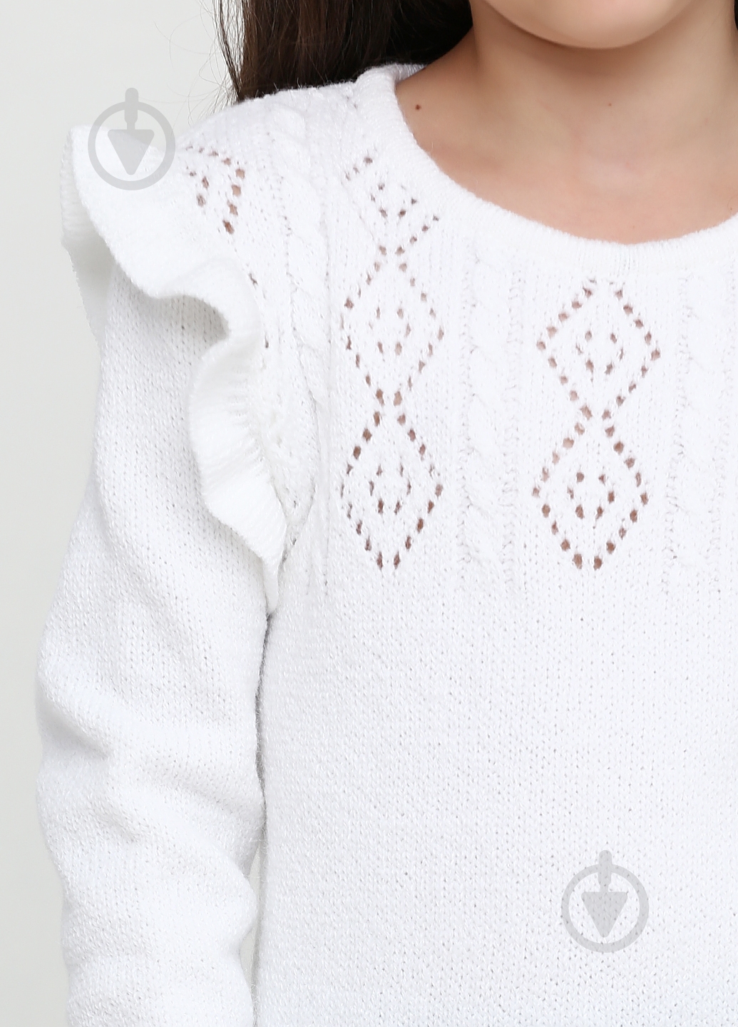 Свитер для девочки Top Hat р.134 белый 19802 - фото 4 Свитер для девочки Top Hat р.134 белый 19802 - фото 4