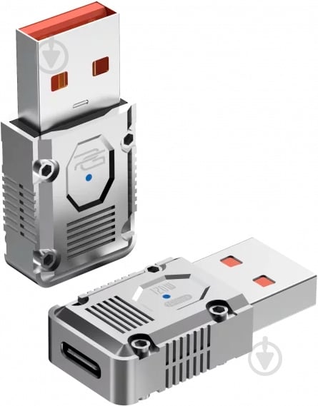 Перехідник Proove Gaming Matrix OTG Type-C to USB срібло (HBMA00012006) - фото 1 Перехідник Proove Gaming Matrix OTG Type-C to USB срібло (HBMA00012006) - фото 1