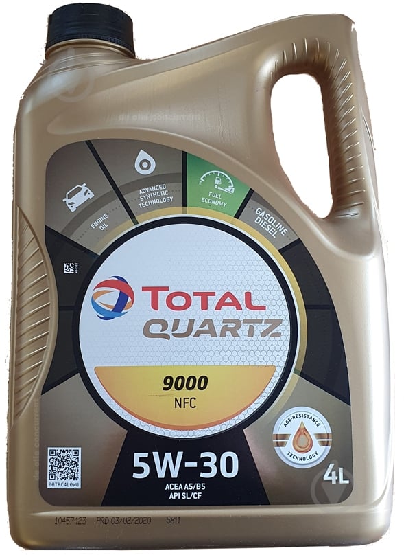 ᐉ Моторное масло синтетическое Total Quartz 9000 Future NFC 5W-30