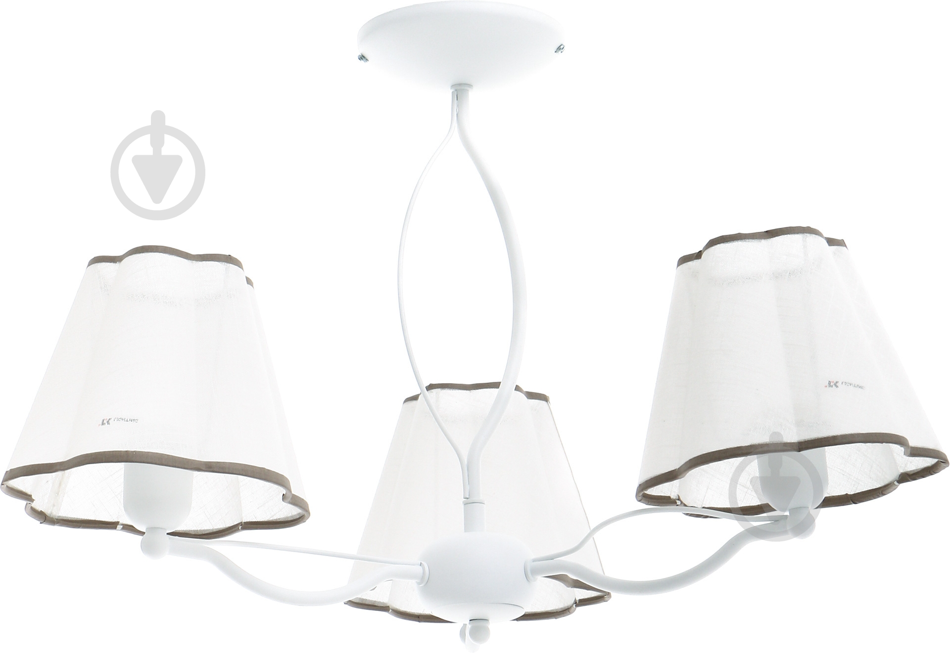 Люстра потолочная TK Lighting Stokrotka 3x60 Вт E27 белый 1293 - фото 1 Люстра потолочная TK Lighting Stokrotka 3x60 Вт E27 белый 1293 - фото 1