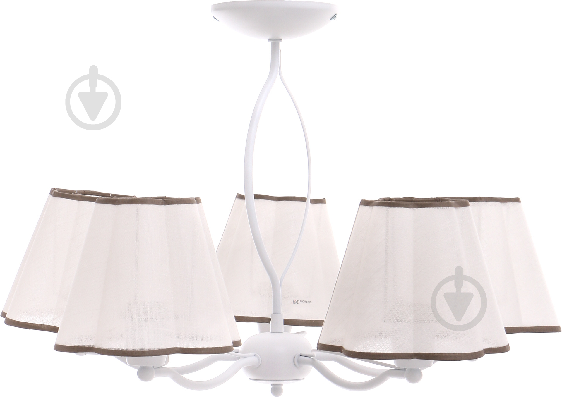 Люстра потолочная TK Lighting Stokrotka 5x60 Вт E27 белый 1295 - фото 2