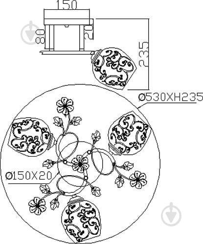Люстра потолочная Accento lighting Algol 3xE27 хром ALG-73331/3 - фото 4 Люстра потолочная Accento lighting Algol 3xE27 хром ALG-73331/3 - фото 4