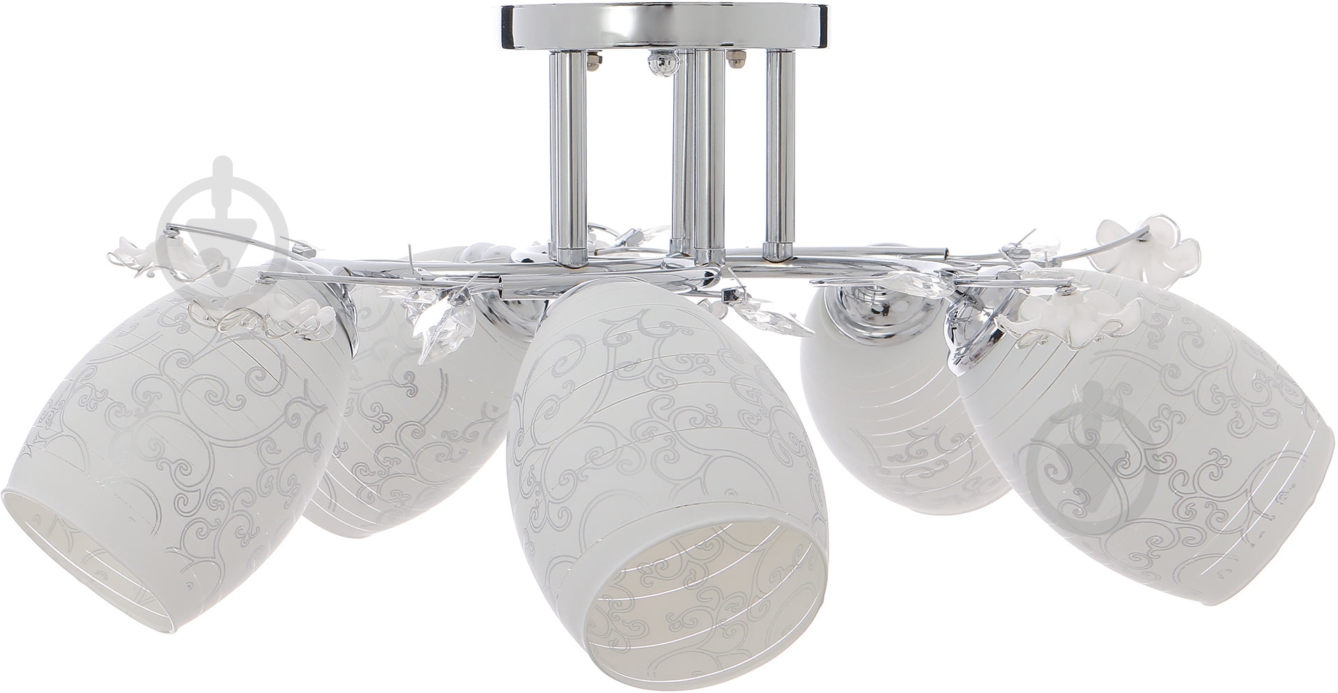 Люстра потолочная Accento lighting Algol 5xE27 хром ALG-73331/5 - фото 2