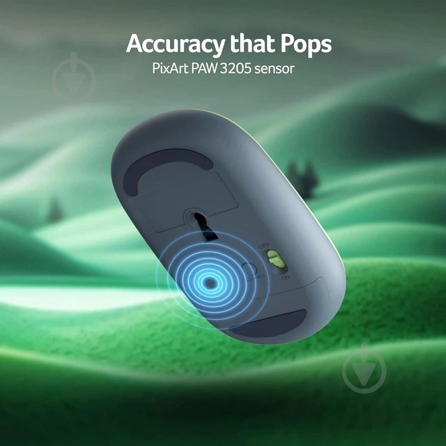 Мышка беспроводная Acer Optical Wrl Bubble blue (GP.MCE11.03H) - фото 7