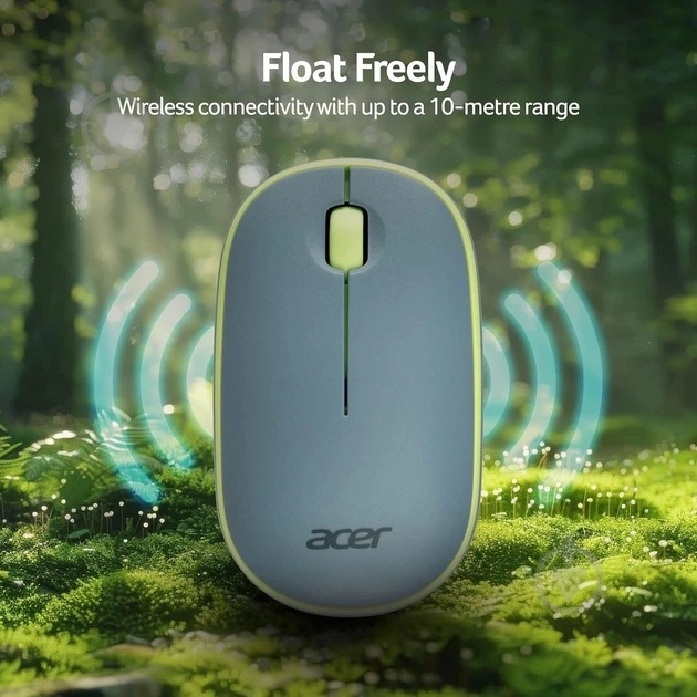 Мышка беспроводная Acer Optical Wrl Bubble blue (GP.MCE11.03H) - фото 8