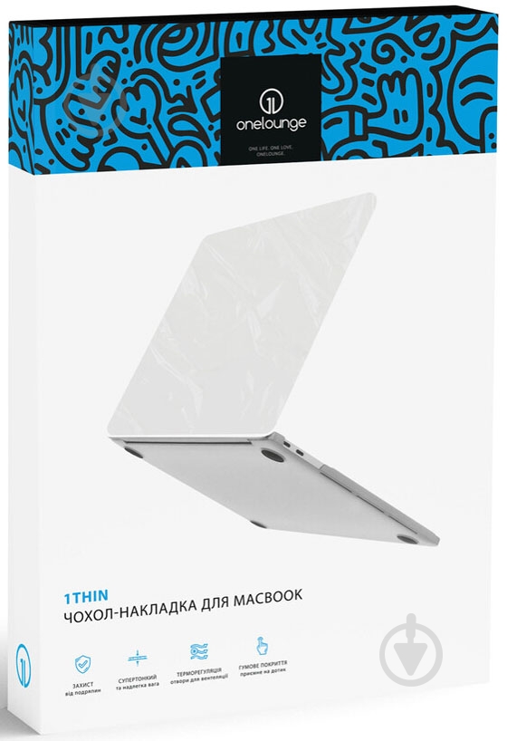 Чехол OneLounge 1Thin для MacBook Air M1 13" white (14144-1) - фото 13 Чехол OneLounge 1Thin для MacBook Air M1 13" white (14144-1) - фото 13