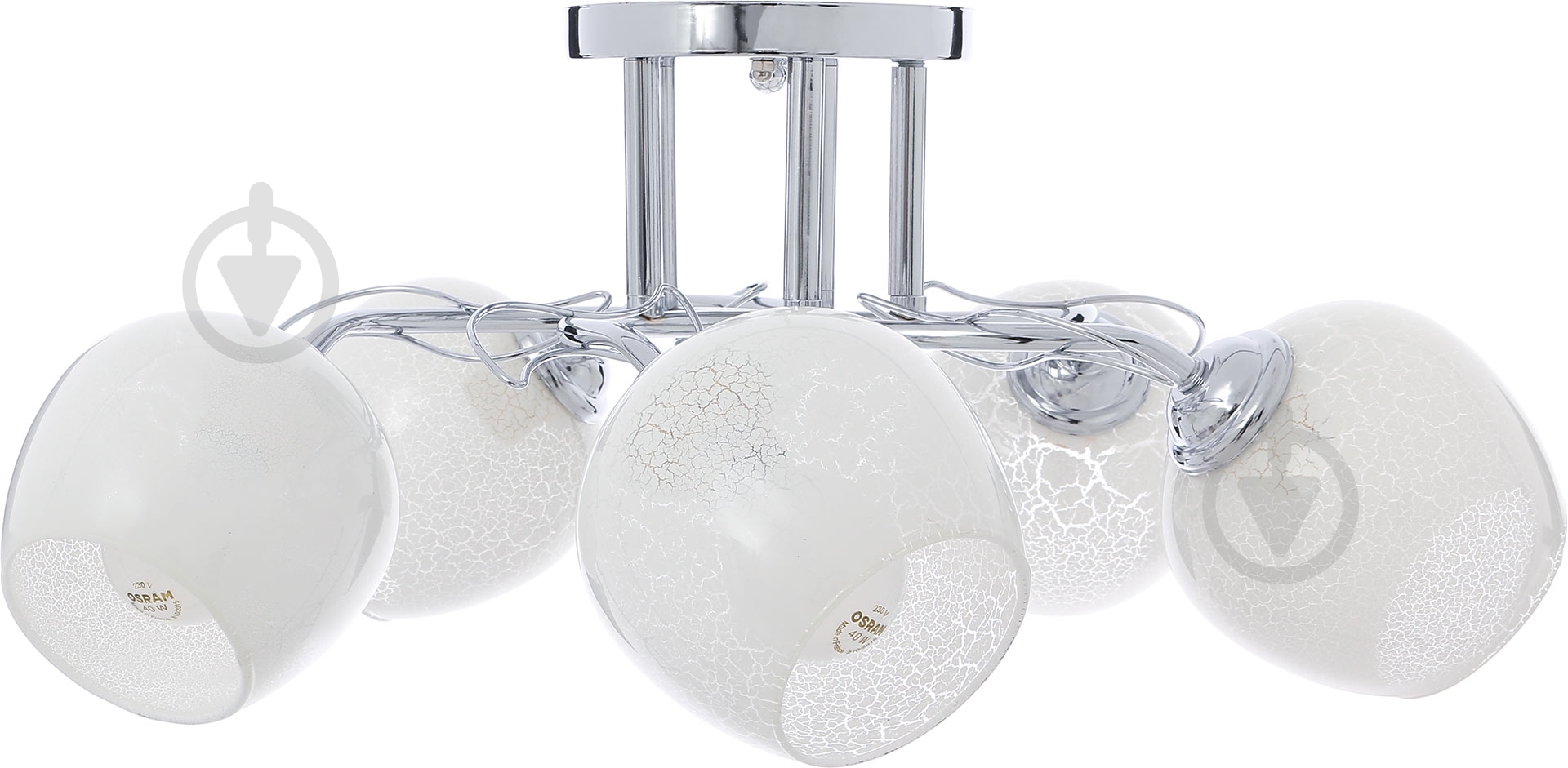 Люстра стельова Accento lighting Luna 5xE27 хром ALG-78835/5 - фото 2