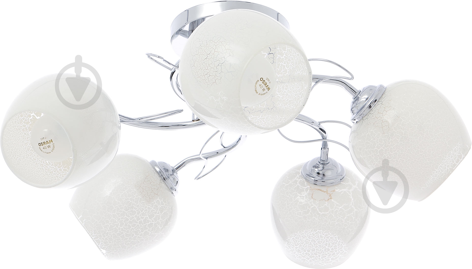 Люстра стельова Accento lighting Luna 5xE27 хром ALG-78835/5 - фото 1