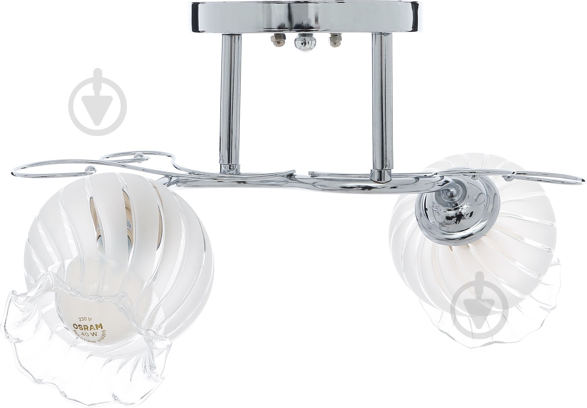 Люстра потолочная Accento lighting Plutonio 2xE27 хром ALG-73414/2 - фото 2 Люстра потолочная Accento lighting Plutonio 2xE27 хром ALG-73414/2 - фото 2