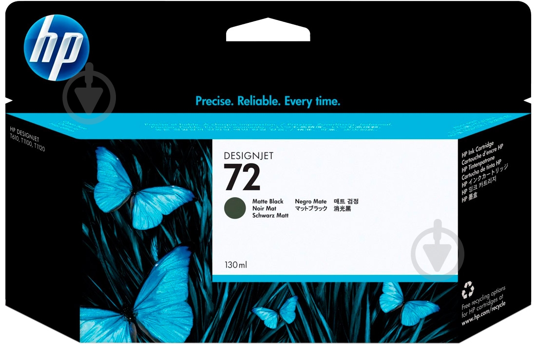 Картридж HP 72 130 ml C9403A matte black - фото 1