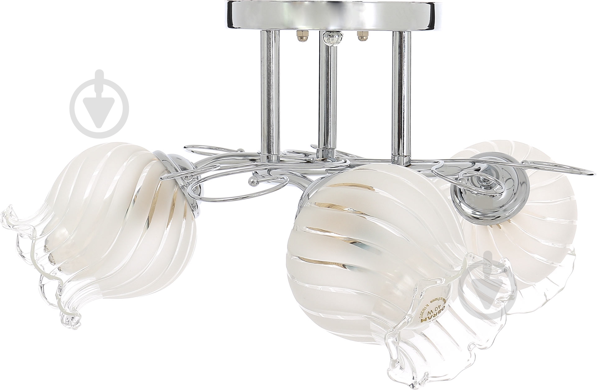 Люстра потолочная Accento lighting Plutonio 3xE27 хром ALG-73414/3 - фото 2 Люстра потолочная Accento lighting Plutonio 3xE27 хром ALG-73414/3 - фото 2