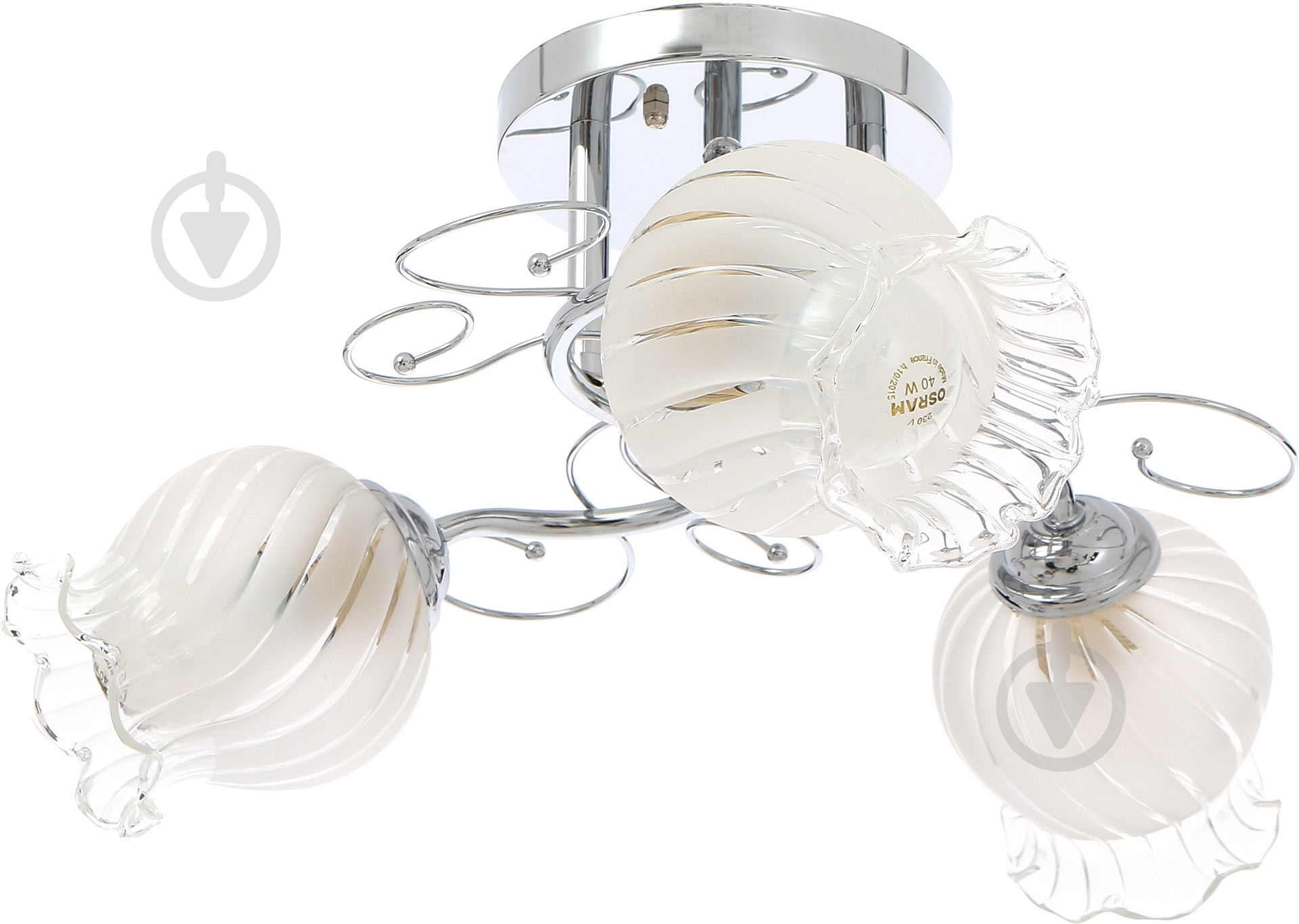 Люстра потолочная Accento lighting Plutonio 3xE27 хром ALG-73414/3 - фото 1 Люстра потолочная Accento lighting Plutonio 3xE27 хром ALG-73414/3 - фото 1