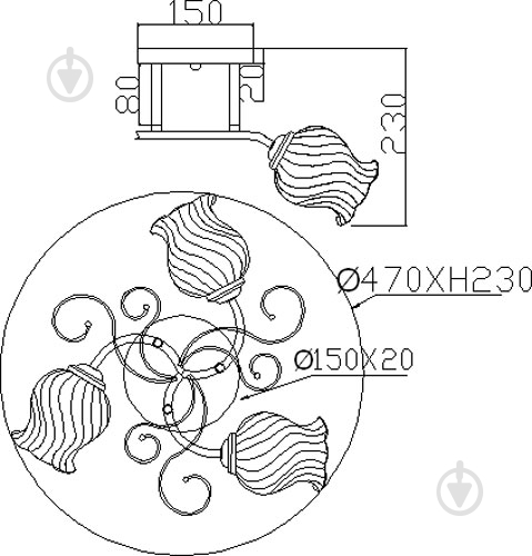 Люстра потолочная Accento lighting Plutonio 3xE27 хром ALG-73414/3 - фото 5 Люстра потолочная Accento lighting Plutonio 3xE27 хром ALG-73414/3 - фото 5