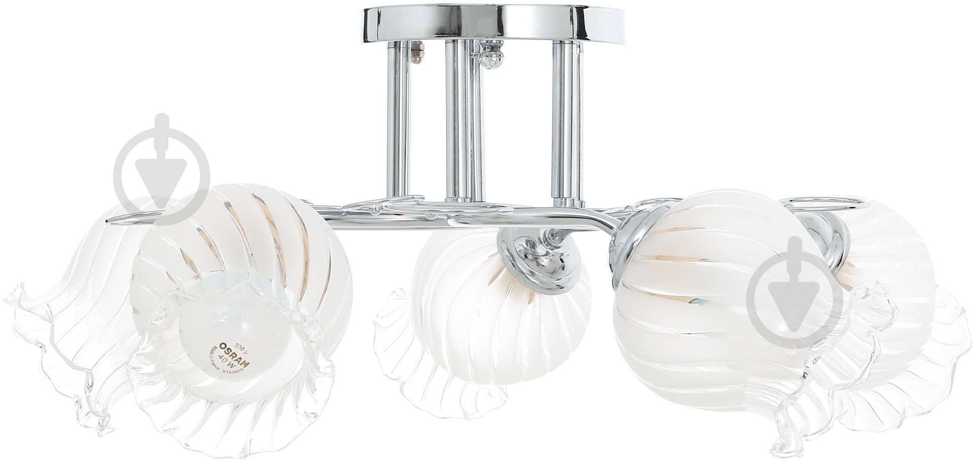 Люстра потолочная Accento lighting Plutonio 5xE27 хром ALG-73414/5 - фото 2